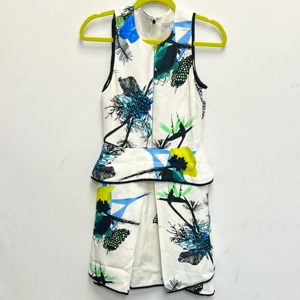 Proenza Schouler Ikebana floral peplum dress